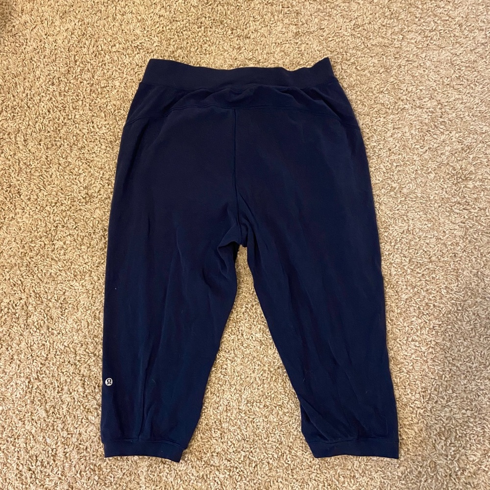 Navy Lululemon Capri Joggers